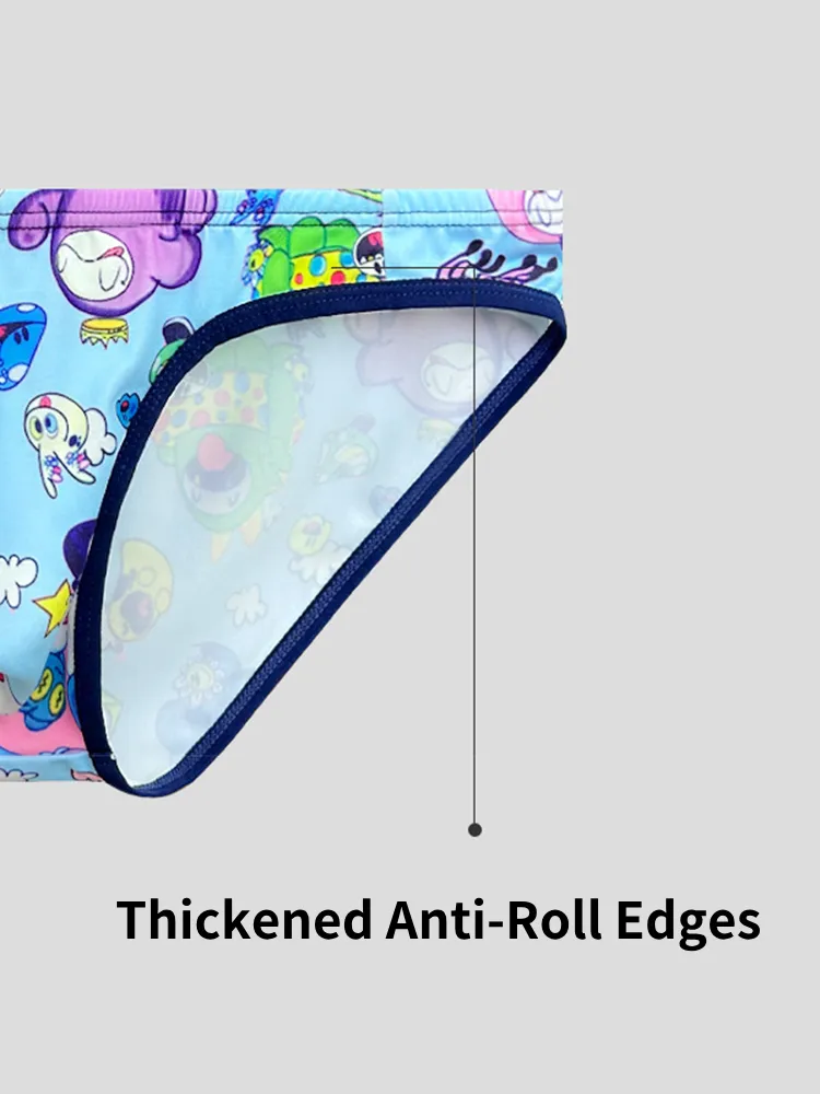 2-pack Men's Breathable Sports Cartoon Print Bikini