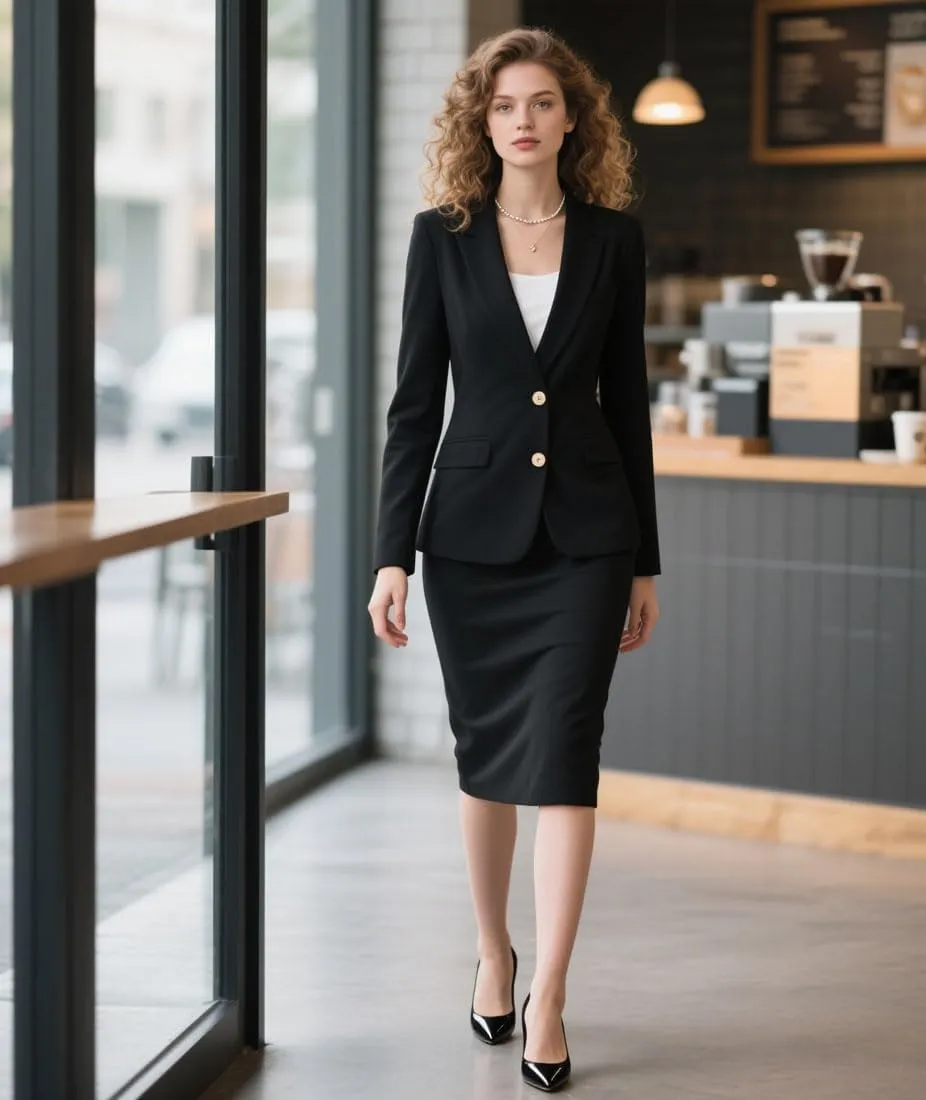 2 Piece Skirt Sets for Women Business Office Formal Dress Suit Skirt and Blazer Sets for Women