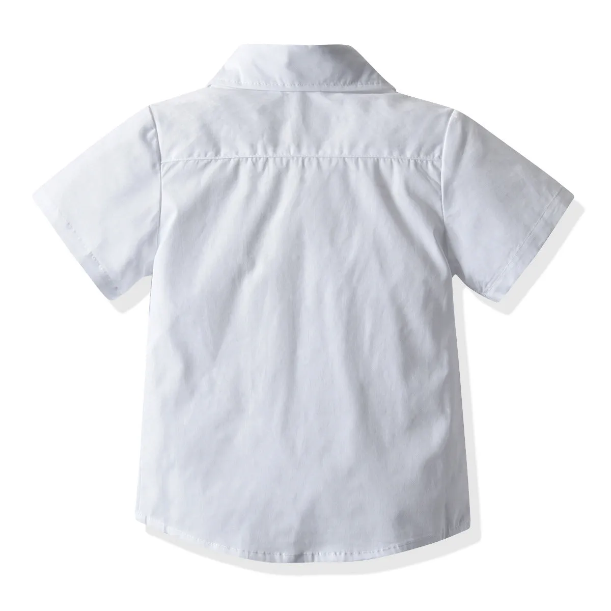 2 Pieces Set Baby Kid Boys Birthday Party Bow Shirts And Solid Color Rompers Wholesale 21110958