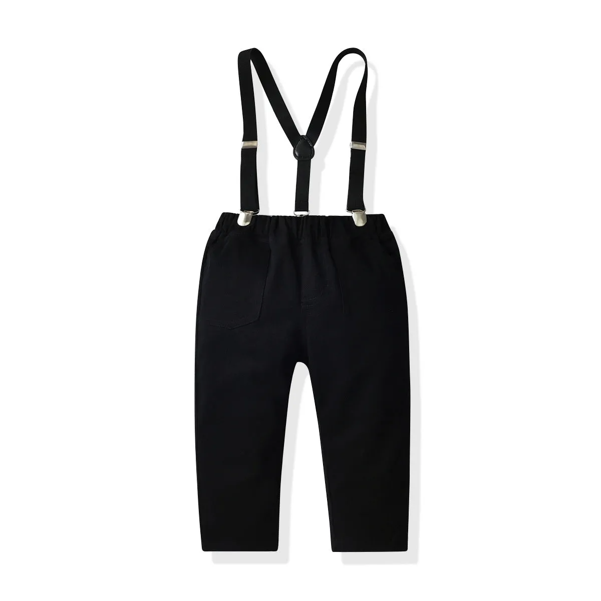 2 Pieces Set Baby Kid Boys Birthday Party Checked Bow Shirts And Solid Color Pants Wholesale 211109244