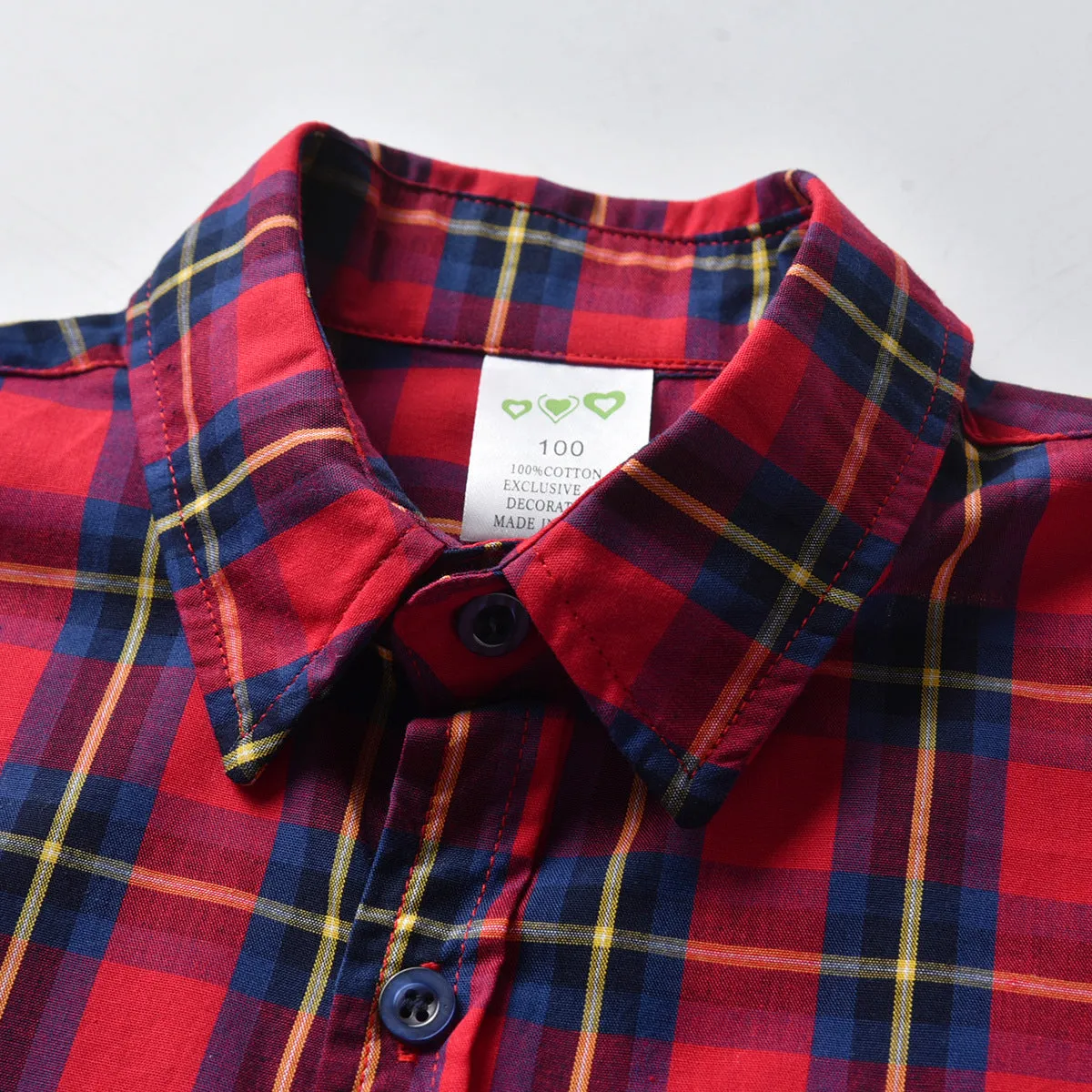 2 Pieces Set Baby Kid Boys Dressy Checked Shirts And Solid Color Rompers Wholesale 21110996