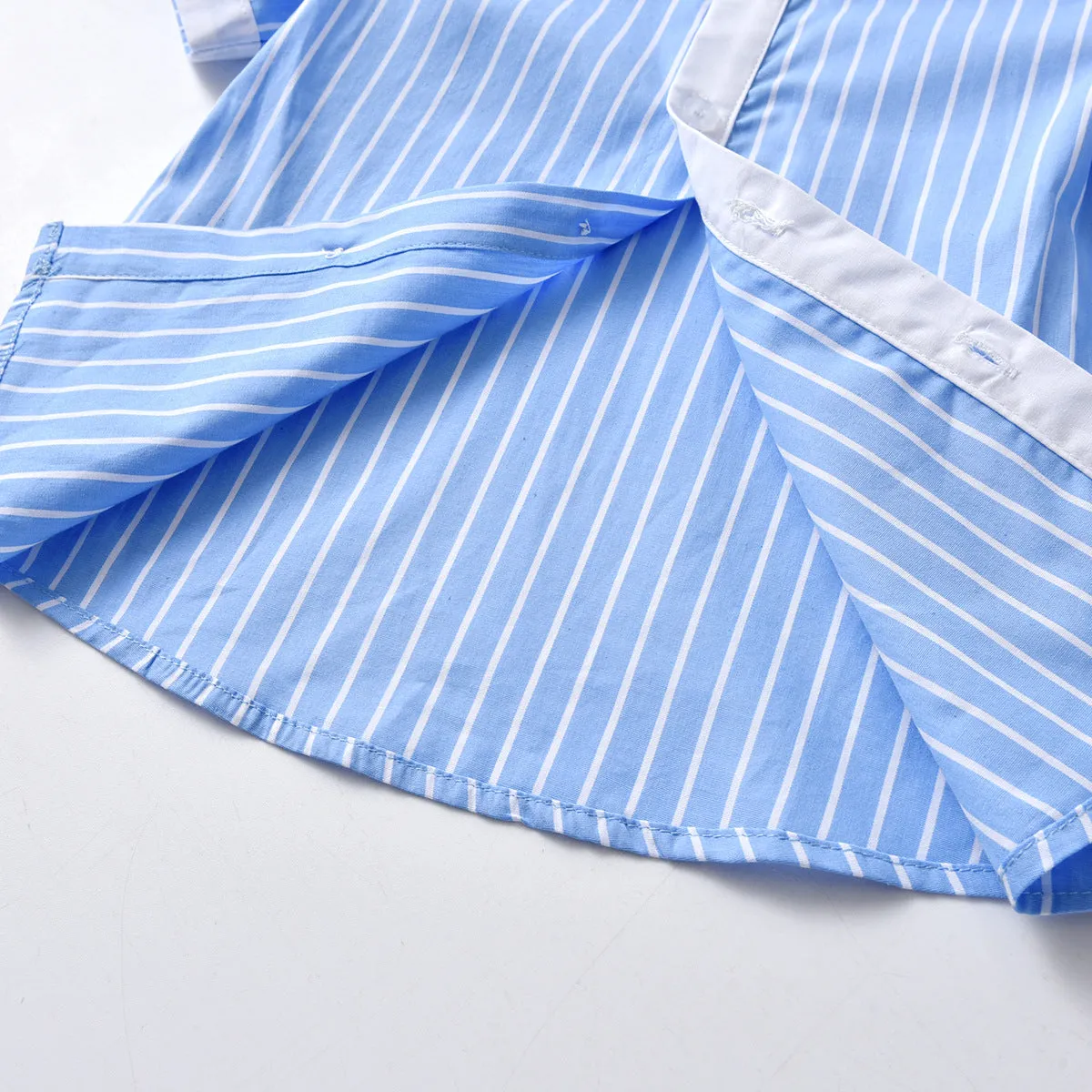 2 Pieces Set Baby Kid Boys Striped Bow Shirts And Solid Color Rompers Wholesale 220531578