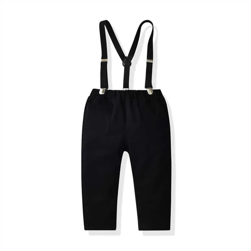 2 Pieces Set Kid Boys Bow Tops And Solid Color Pants Wholesale 211109380