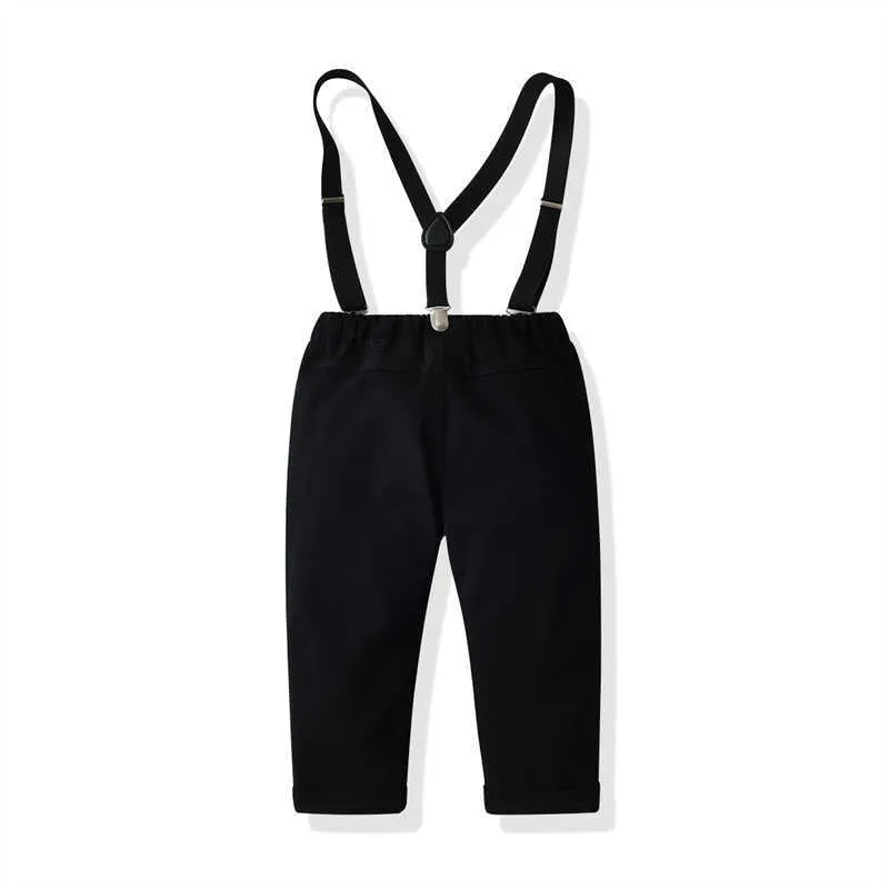 2 Pieces Set Kid Boys Bow Tops And Solid Color Pants Wholesale 211109380