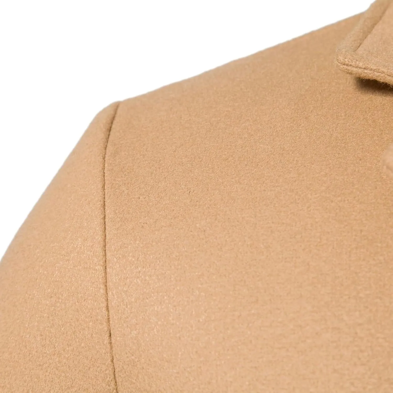 2024 Pea Coats For Men Stylish Casual Long Sleeve Full Length Trench Coats Fall Fashion Notch Collar Windbreaker Coat