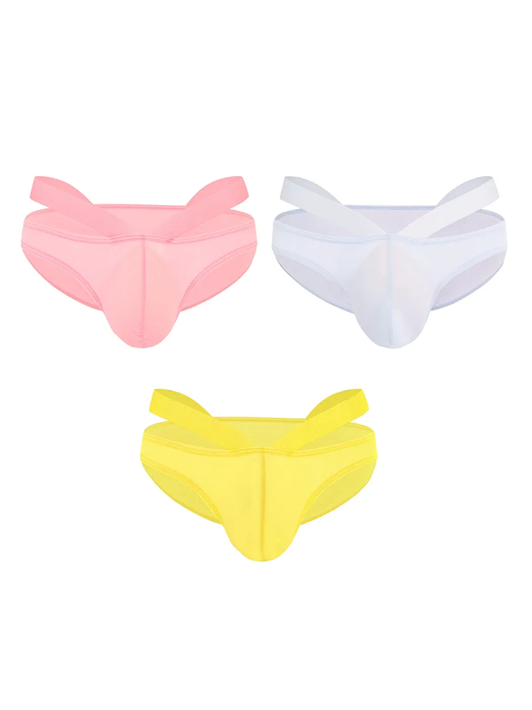 3 Pack Mens Sexy Cross Bikinis
