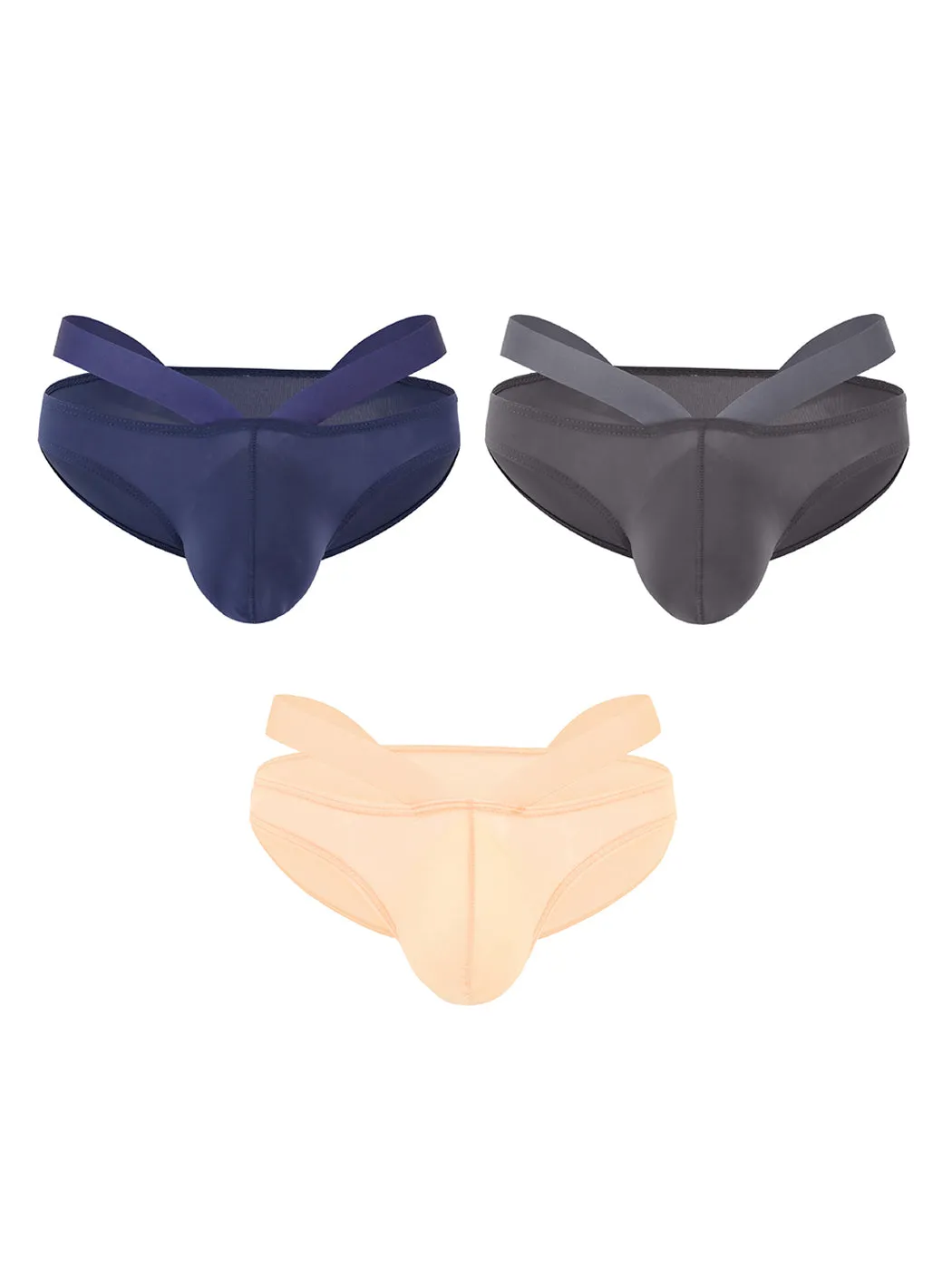 3 Pack Mens Sexy Cross Bikinis
