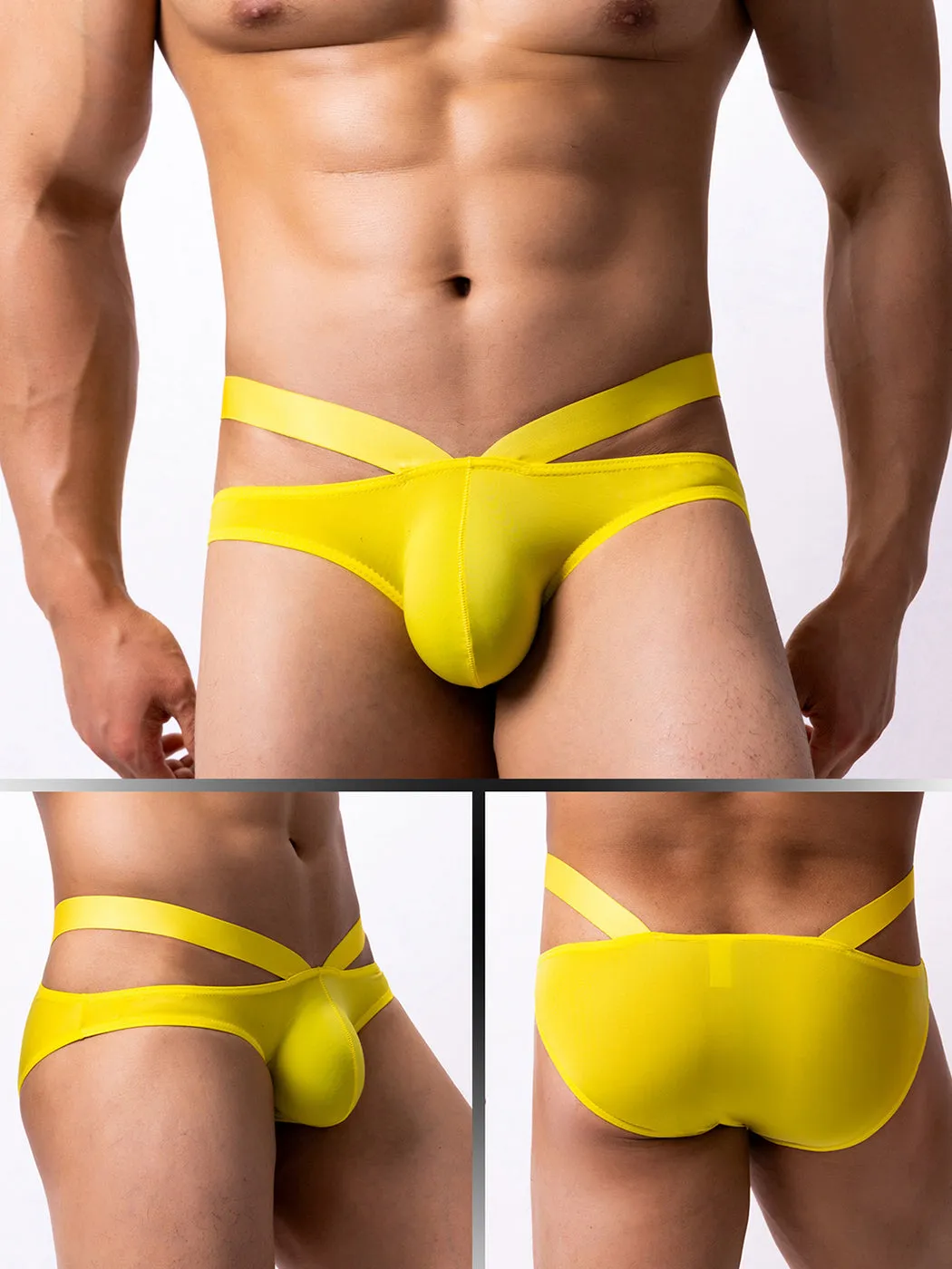 3 Pack Mens Sexy Cross Bikinis