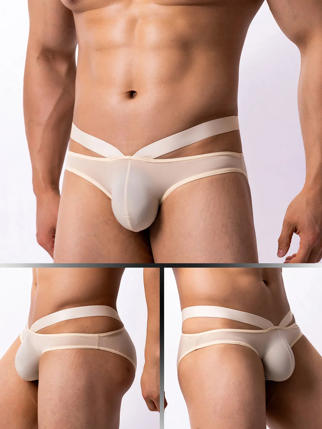 3 Pack Mens Sexy Cross Bikinis