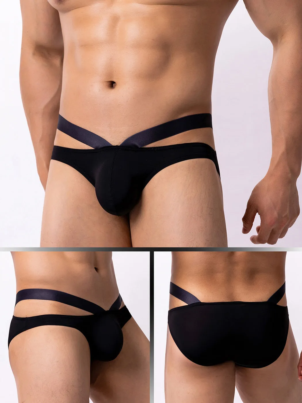 3 Pack Mens Sexy Cross Bikinis