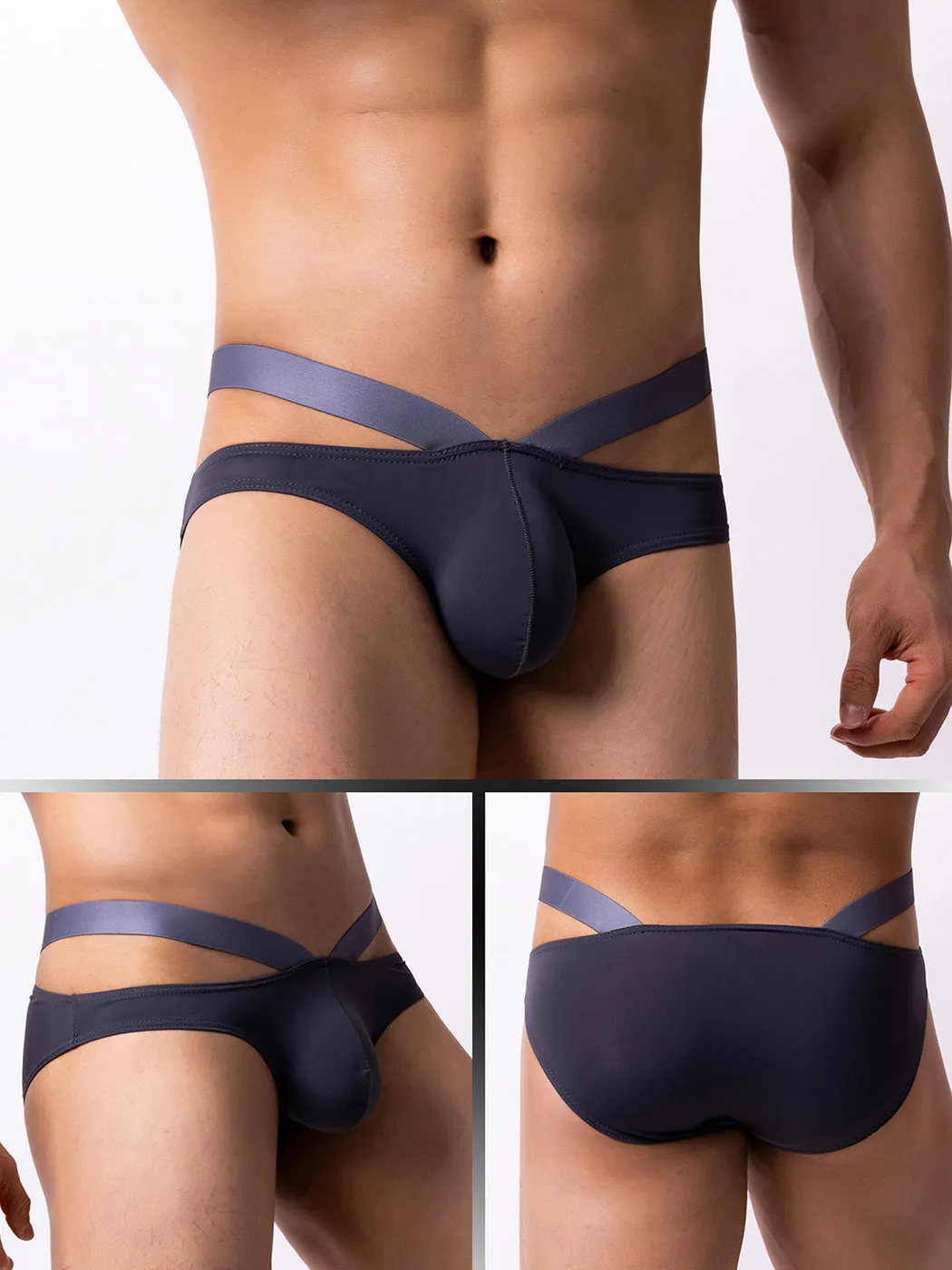 3 Pack Mens Sexy Cross Bikinis