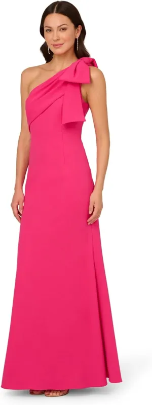 Adrianna Papell Women's Stretch Crepe Long Dress