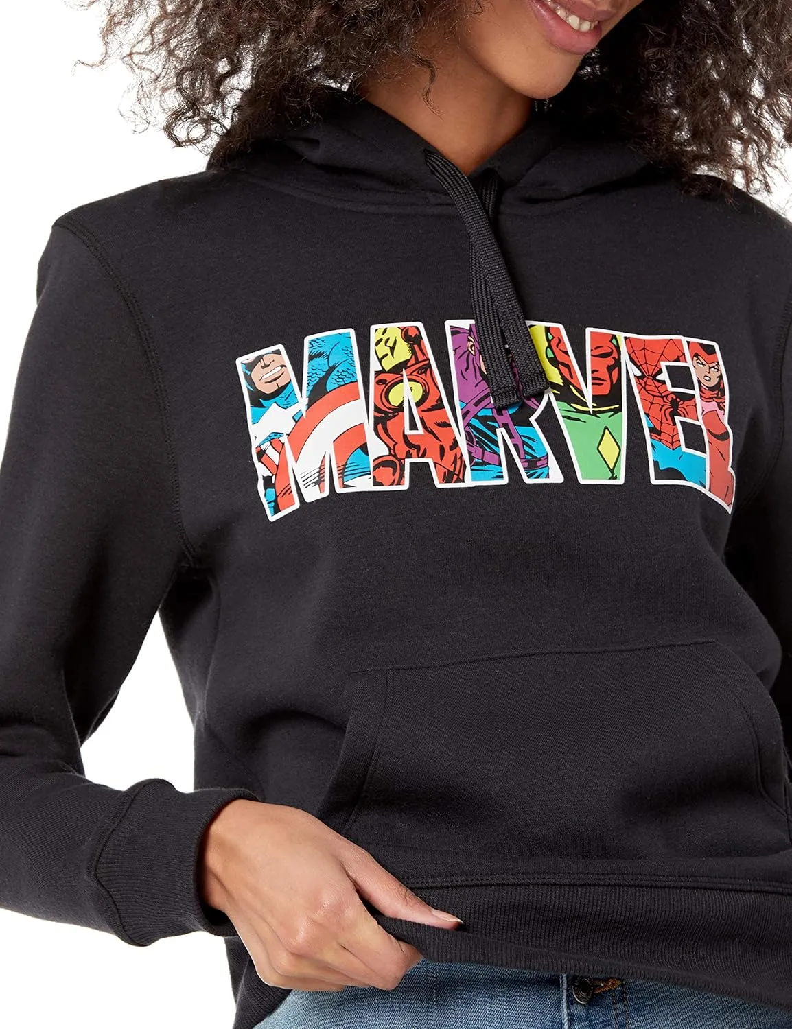 Amazon Essentials Disney | Marvel | Star Wars | Princess Women's Fleece Pullover Hoodie Sweatshirts (Available in Plus Size)