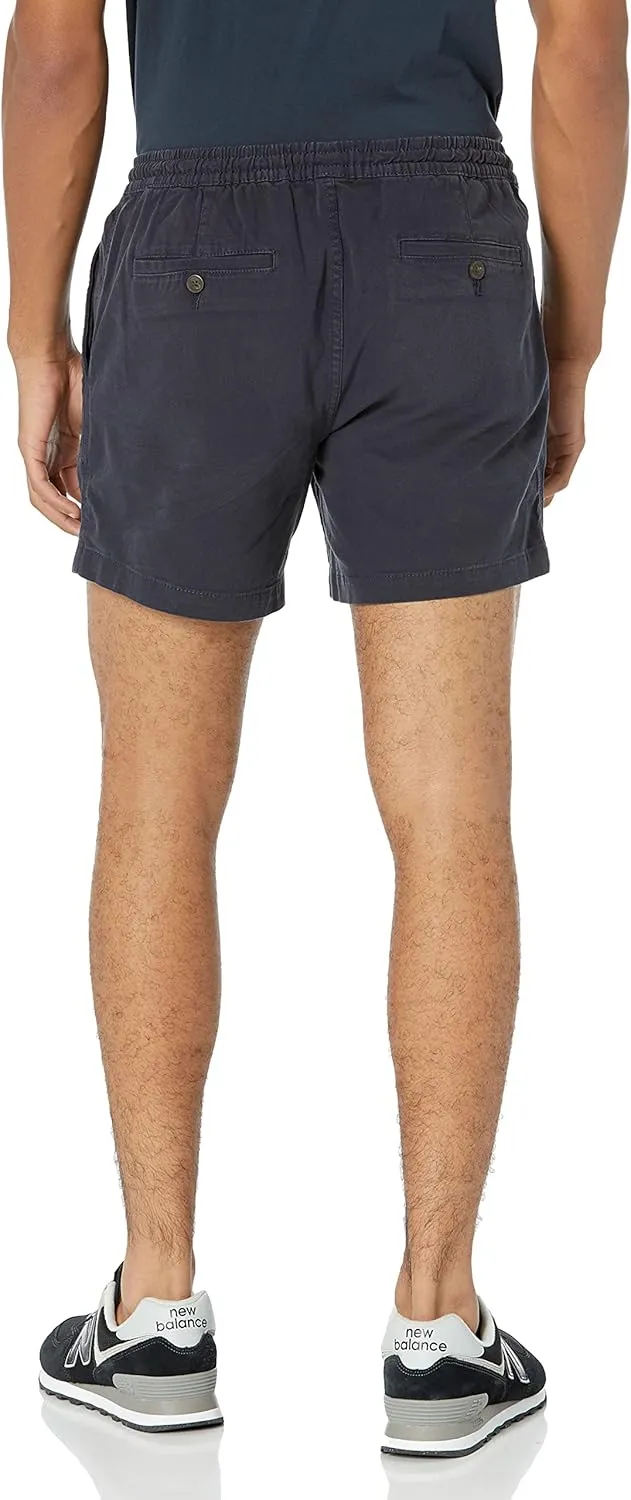 Amazon Essentials Men's Slim-Fit 5" Pull-on Comfort Stretch Canvas Short (Previously Goodthreads)