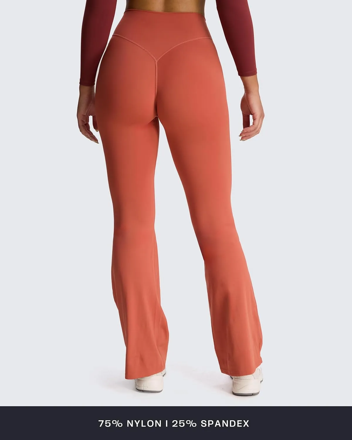 Aoxjox Flare Leggings for Women Hidden Scrunch Butt Lifting High Waisted Wide Leg Yoga Pants 30"/32"/34"