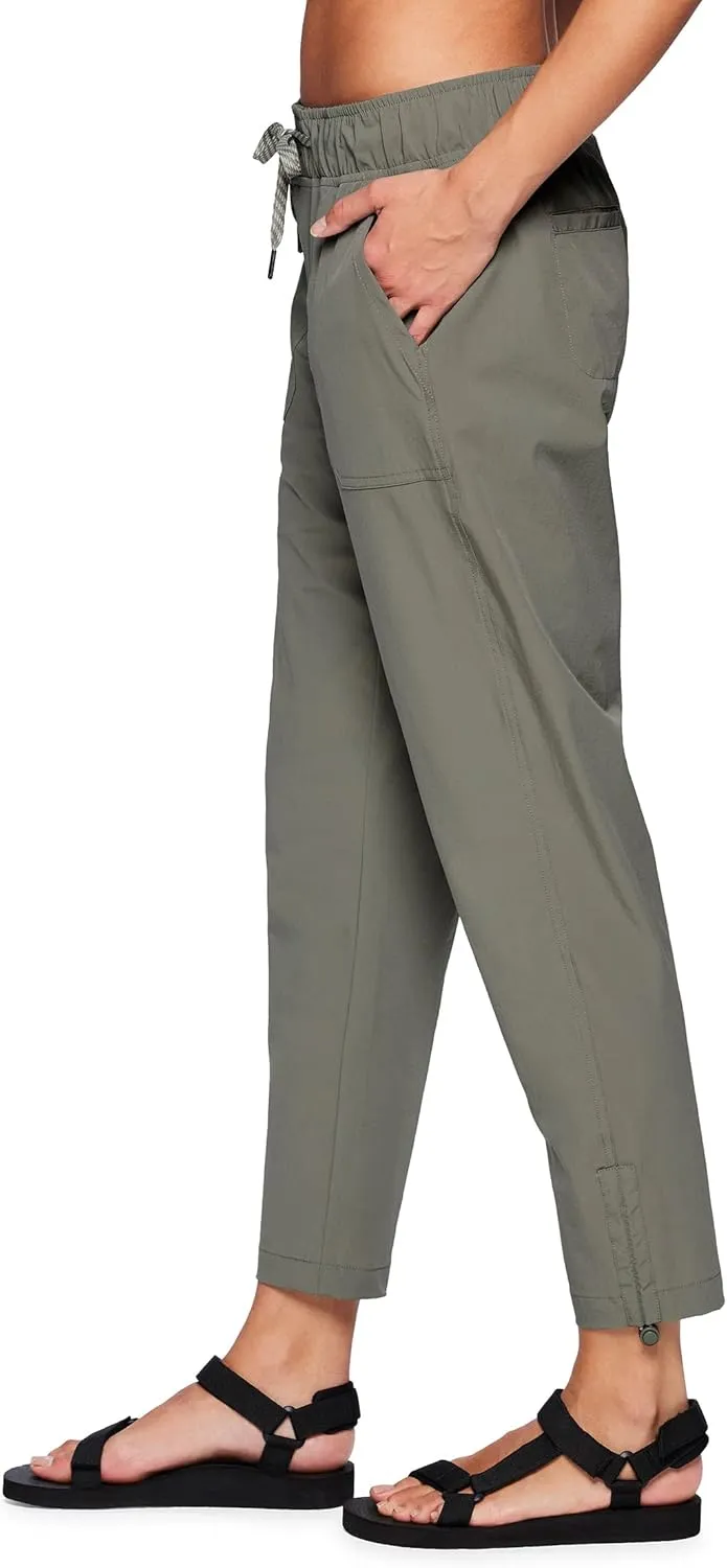 Avalanche Women's Woven Ankle Pant Breathable Quick Drying Outdoors Hiking Pant with Pockets