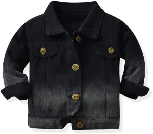 Baby Girls' Denim Jacket Classic Denim Jacket for Boys Girls Long Sleeve Jeans Coat Jacket Clothes