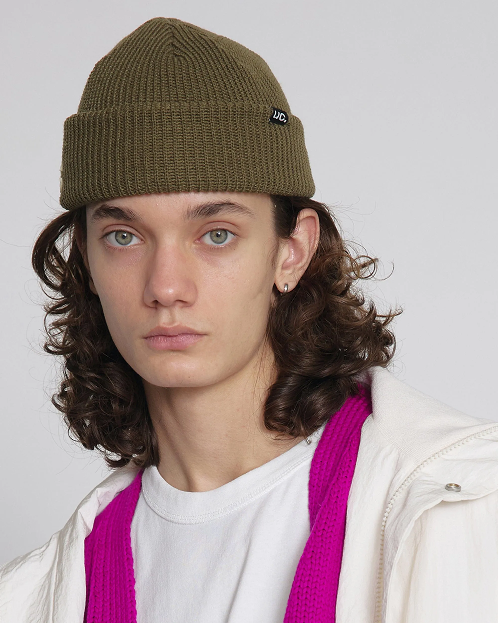 BEANIE / MARINE FIT / DOUBLE TAB / D KHAKI