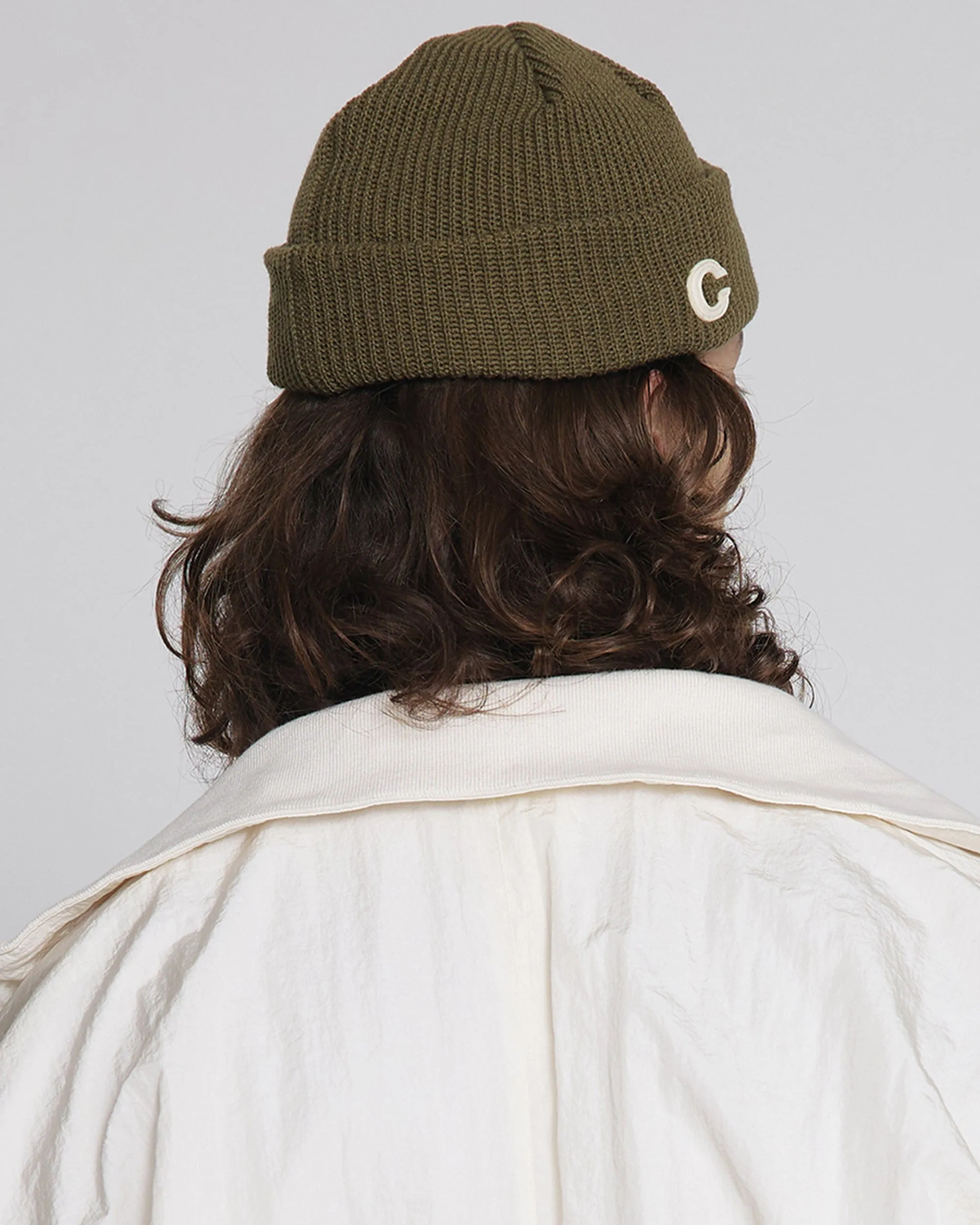 BEANIE / MARINE FIT / DOUBLE TAB / D KHAKI
