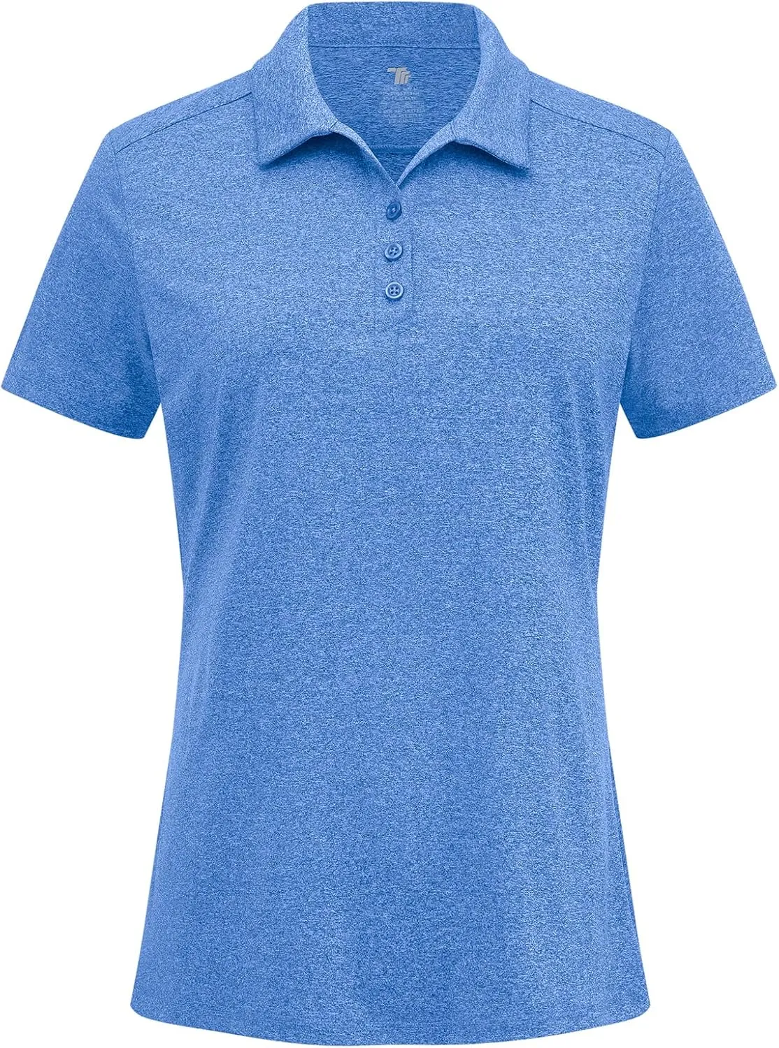 BGOWATU Women's Polo Shirts Golf Tennis Shirts Short Sleeve 3 Buttons Collared Casual Top UV Sun Protection Dry Fit