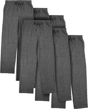 Bioworld Men's 6pk Graphite Heather Sleep Pajama Pants-XXL