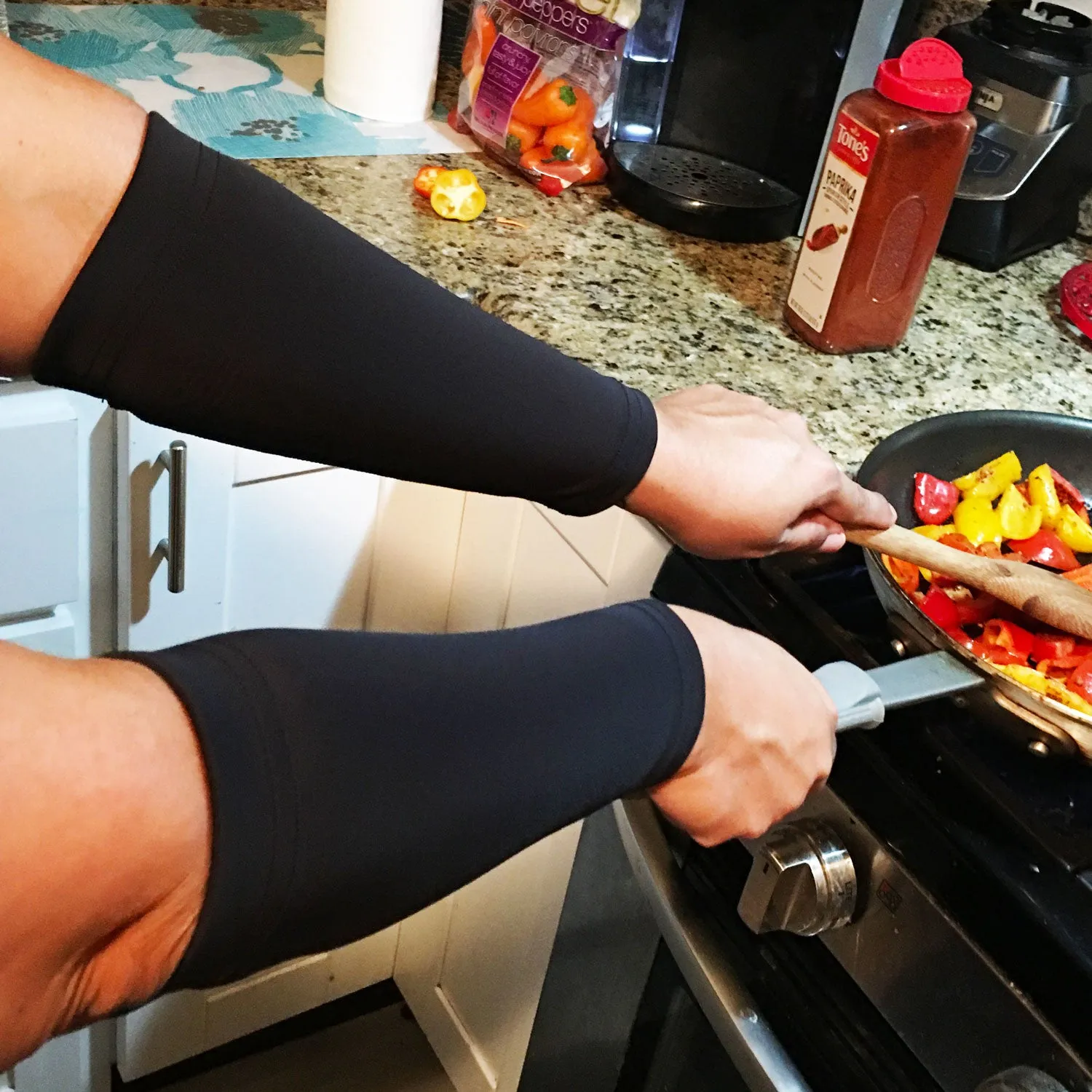 Black Forearm Cover Sleeves