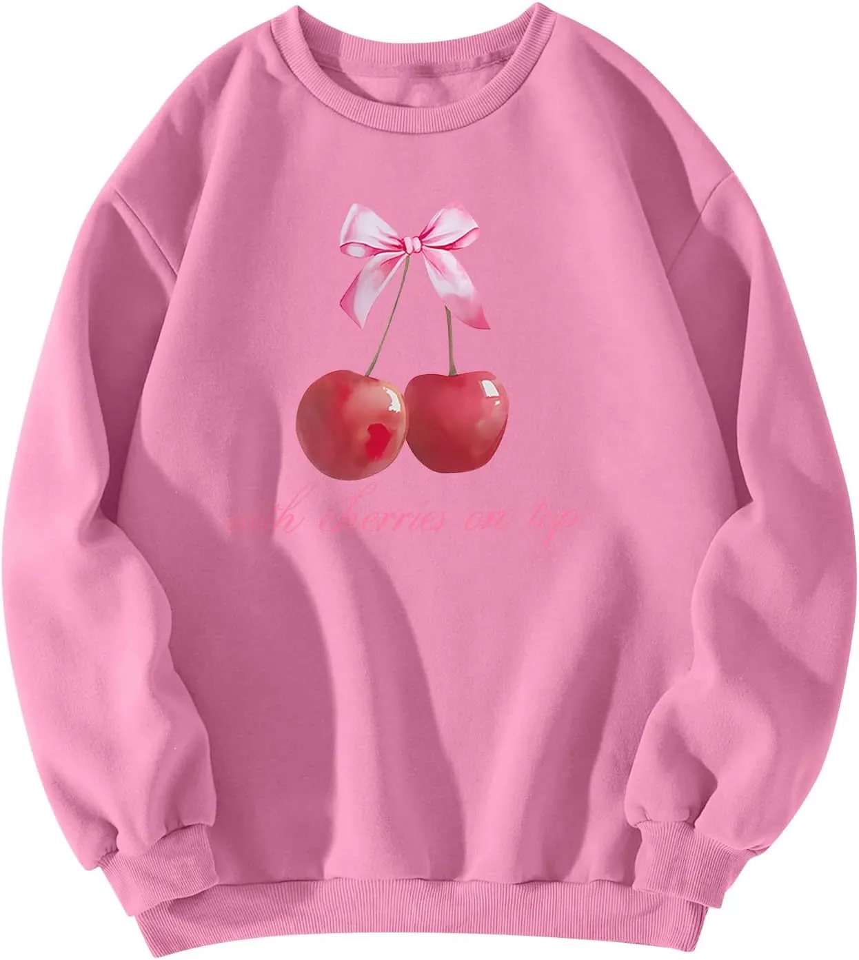 Bow Sweatshirt Women Cute Preppy Clothes Long Sleeve Graphic Clean Girl Aesthetic Spring Outfits Clothes
