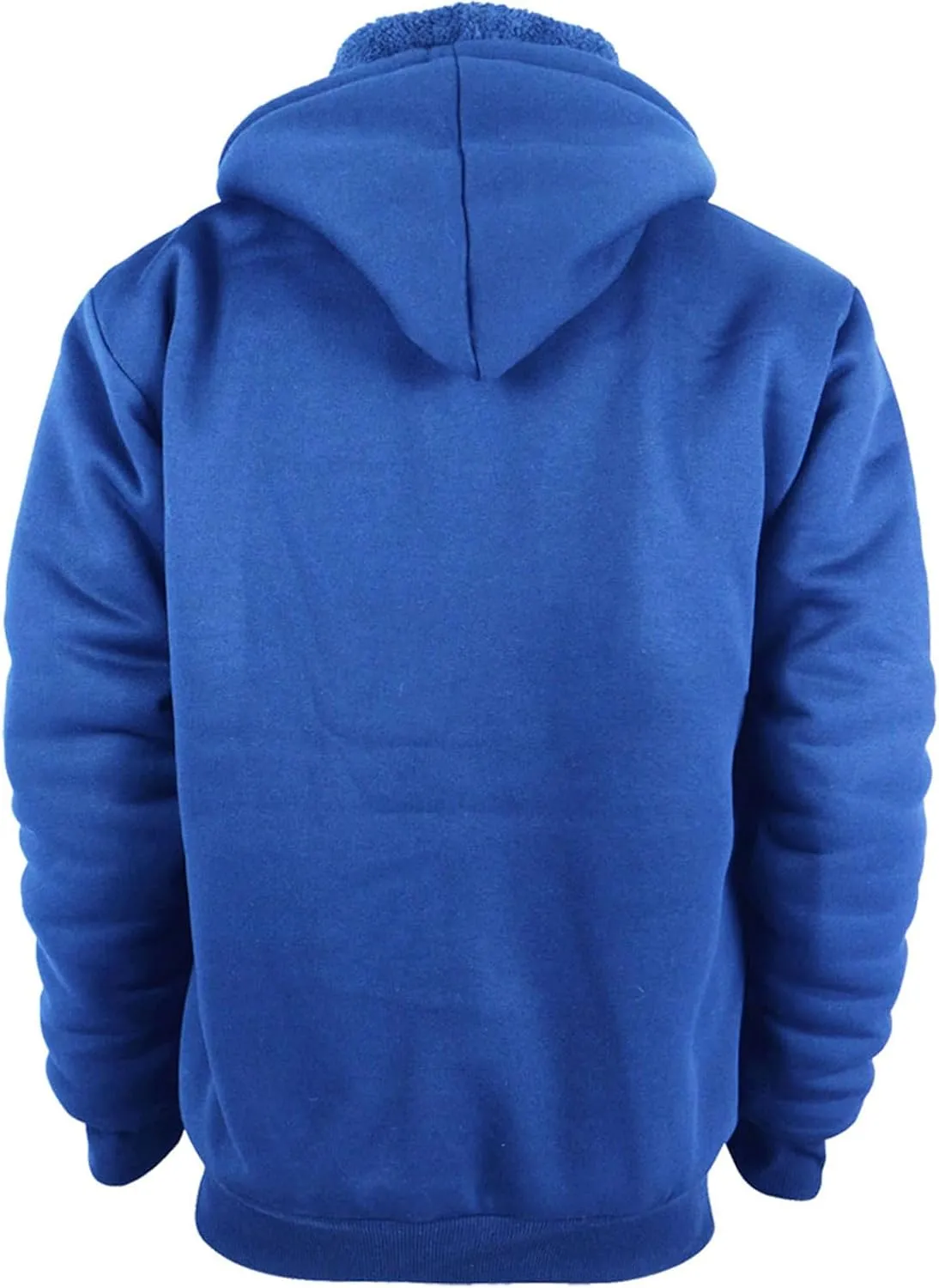 Boys' Fashion Zip Up Hoodie Plain Comfort Fleece Jacket Youth Heavyweight Sherpa Lined Sweatshirts