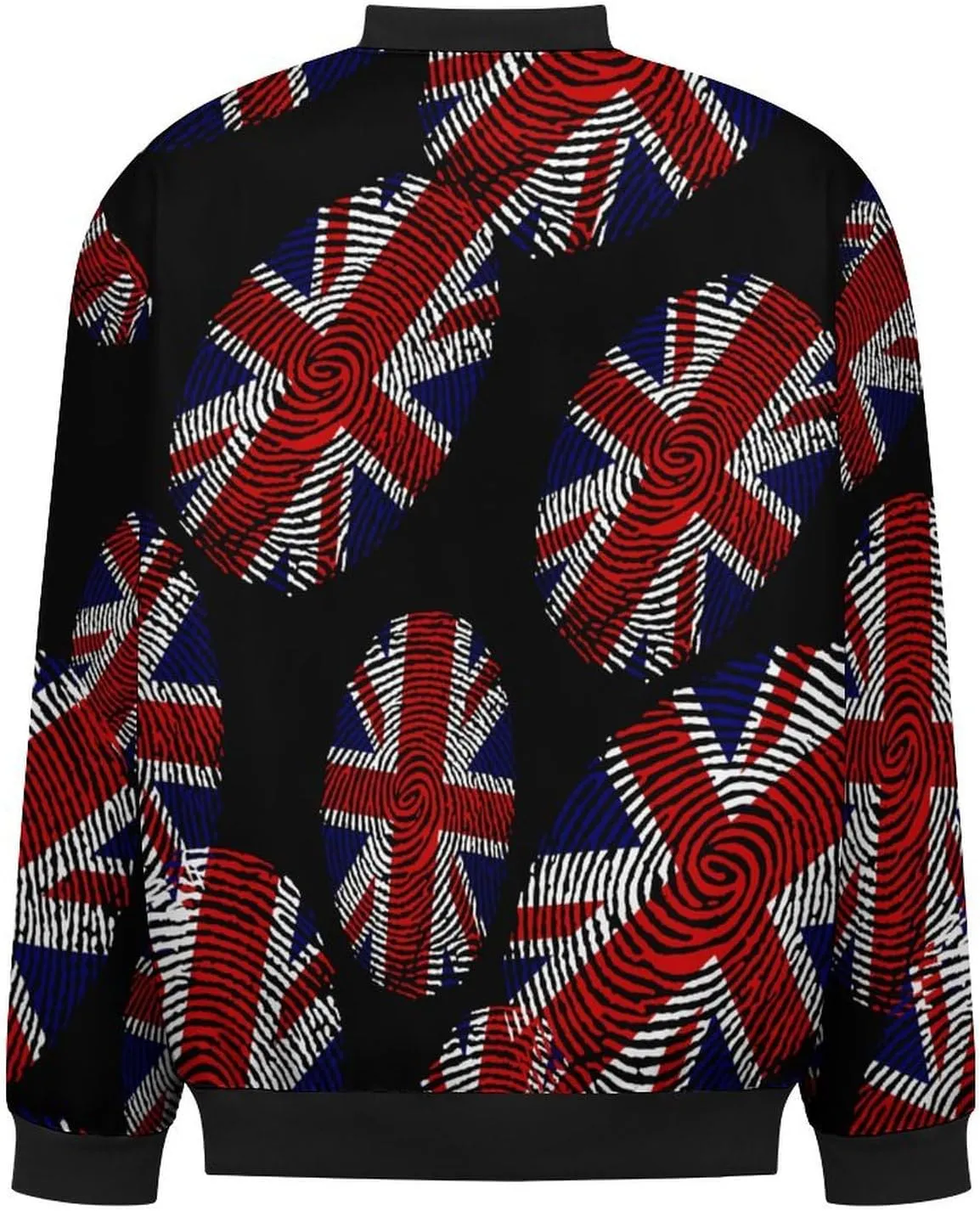 Britain Flag Finger Men's Bomber Jacket Lightweight Windbreaker Fashion Spring Fall Coats Casual Jackets for Men