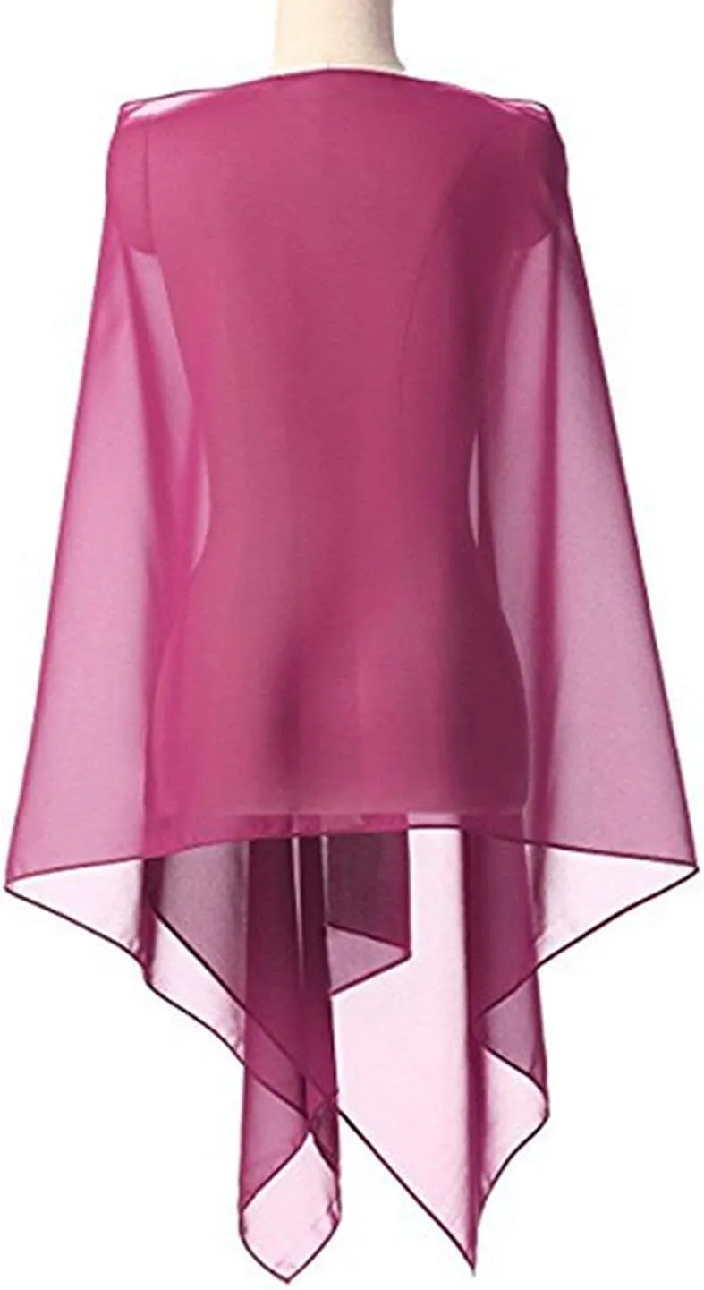 Chiffon Bridal Shawl Wrap Prom Evening Dress Soft Stole Scarves Shawl Wrap for Bridal