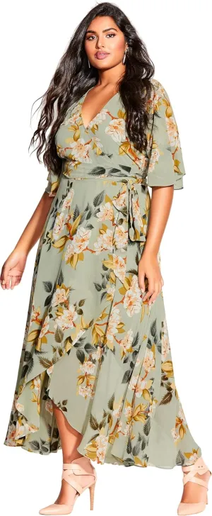 City Chic Women's Plus Size Maxi Dress - Magnolia Floral