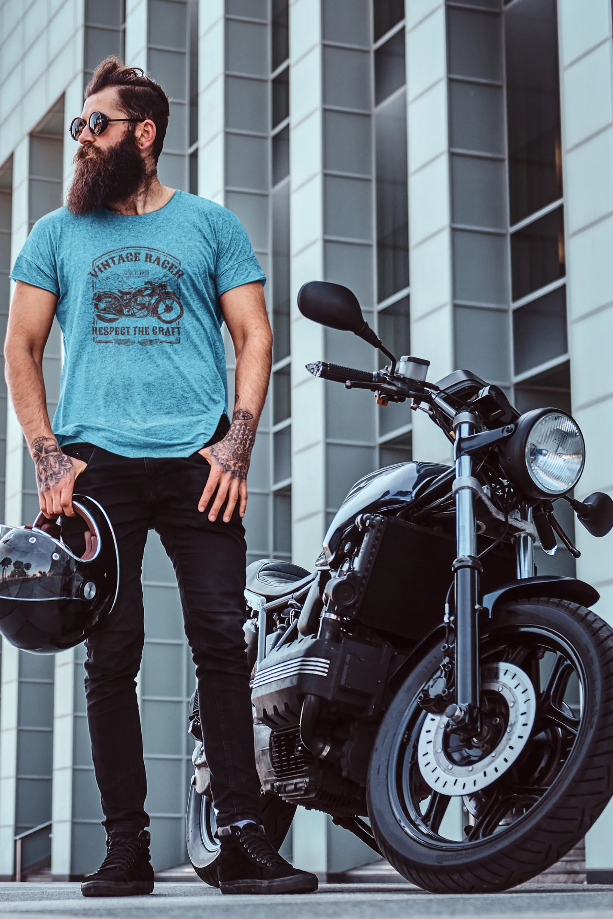 Classic Moto Printed T-shirt for men