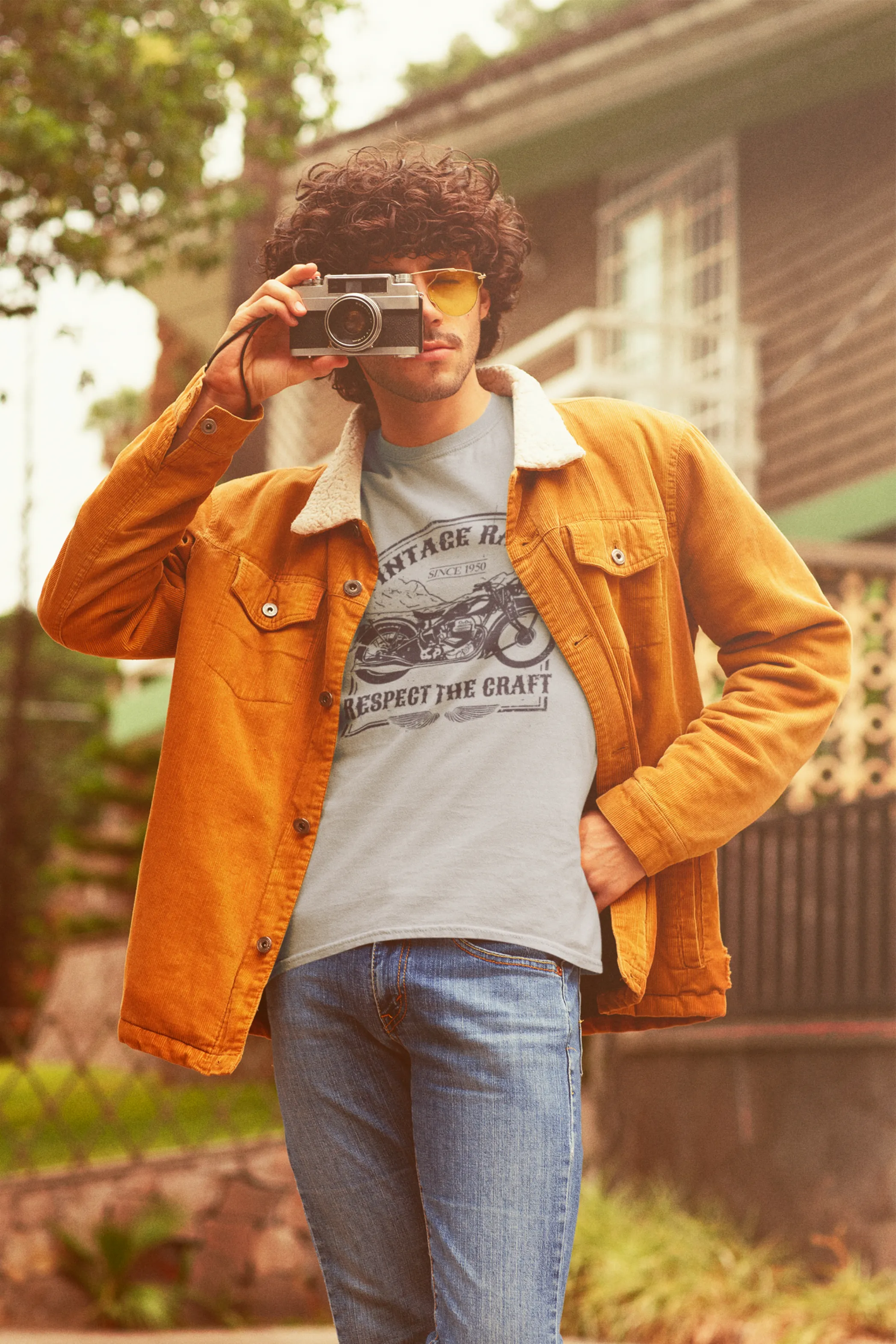 Classic Moto Printed T-shirt for men