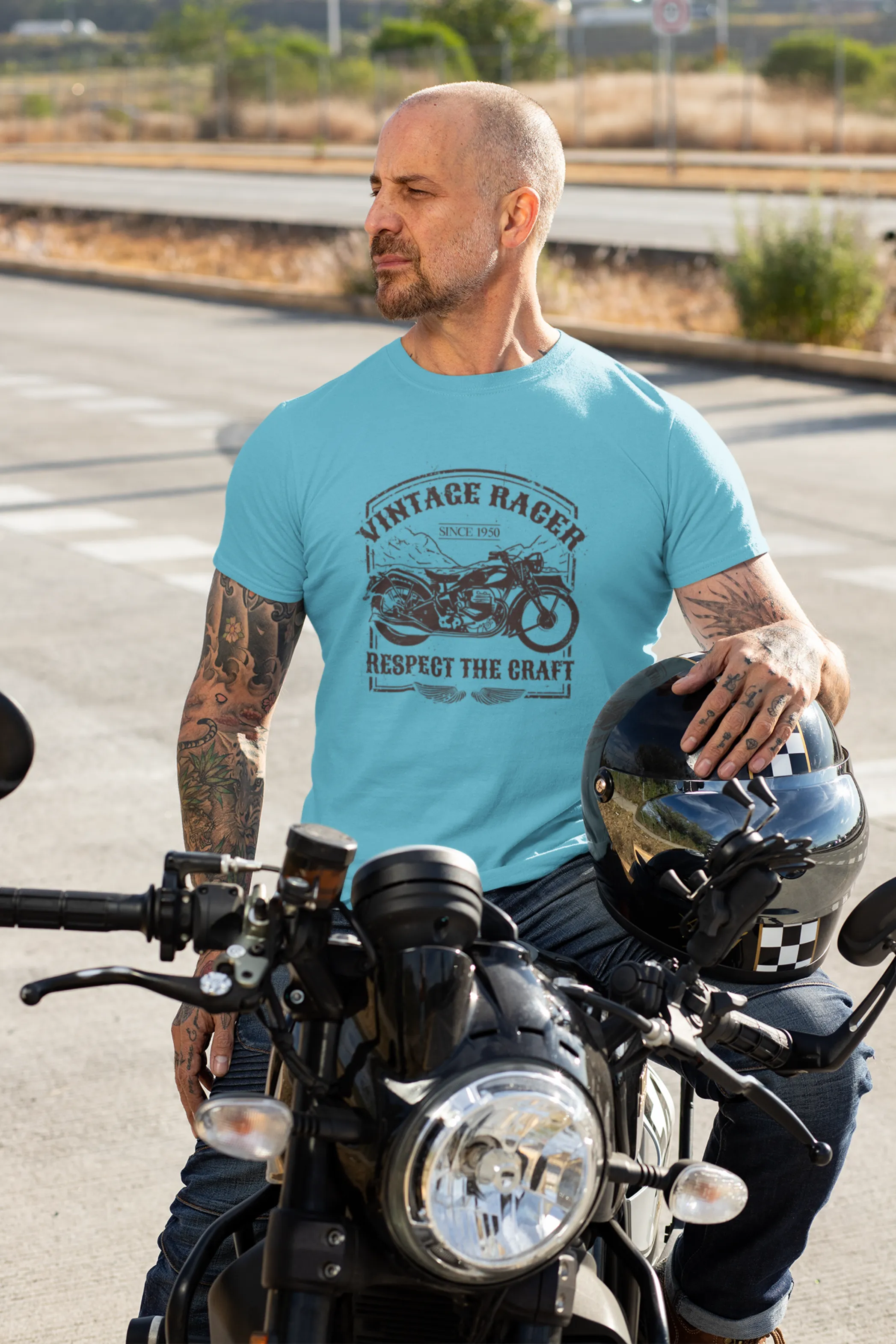 Classic Moto Printed T-shirt for men