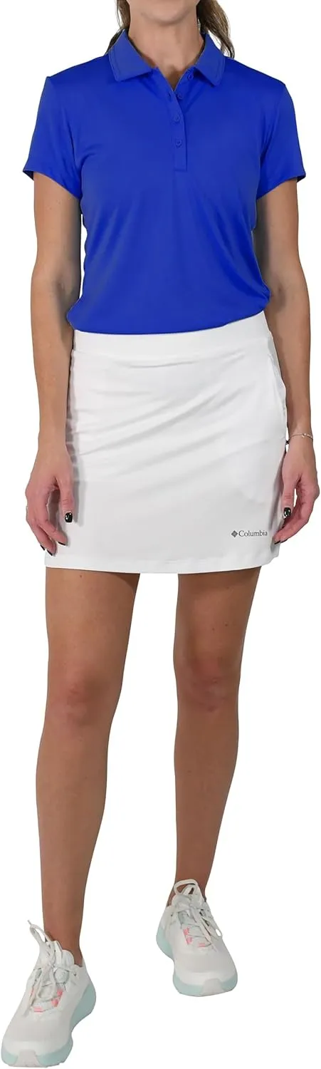 Columbia Women's Golf Birdie Polo Omni Wick Performance Breathable Short Sleeve