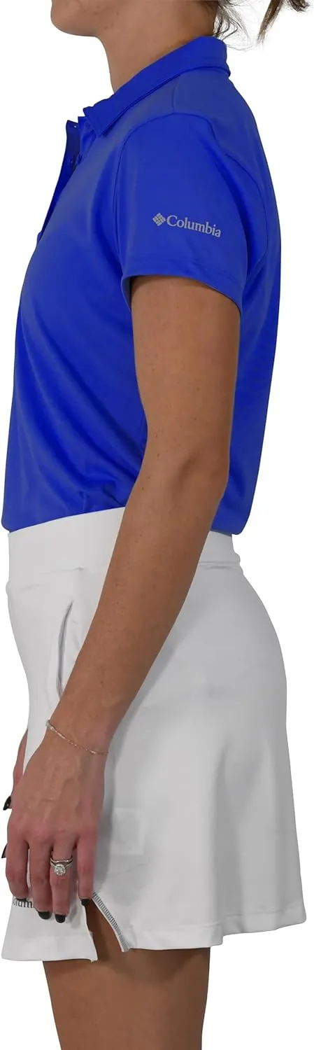 Columbia Women's Golf Birdie Polo Omni Wick Performance Breathable Short Sleeve