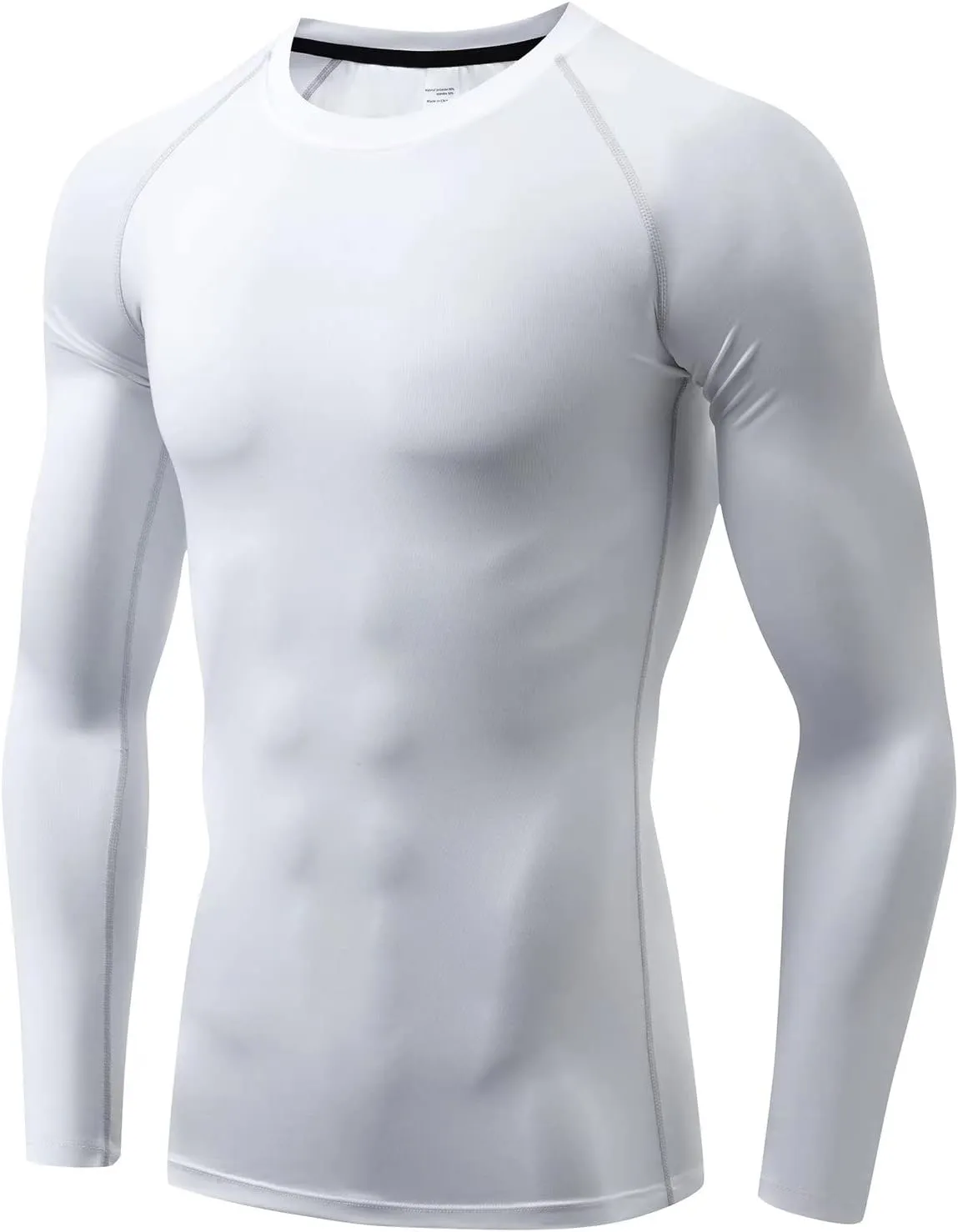 Compression Shirts for Men Long Sleeve Workout Shirts Mens UPF 50  Running Cycling Base Layer Top,Sweat Wicking Cool