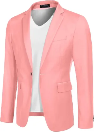 COOFANDY Mens Sport Coat Casual Blazer One Button Business Suit Jacket