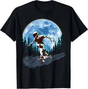 Cool Graphic Skater T Shirt Skateboard Silhouette