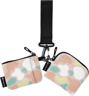 Cozy Cloud Camo Wristlet Wallets for Women, Mini Coin Purse Portable Keychain Wallets for Women
