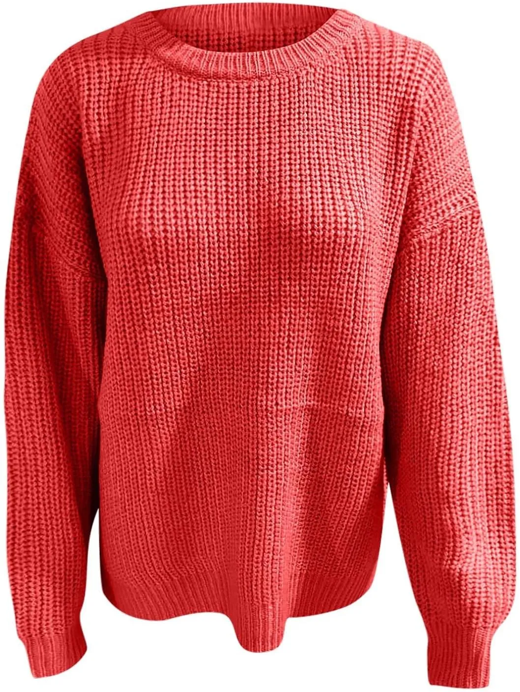 Crewneck Sweaters for Women Lightweight Striped Fall Knitted Color Block Pullover Soft Crew Neck Knit Blouse Tops
