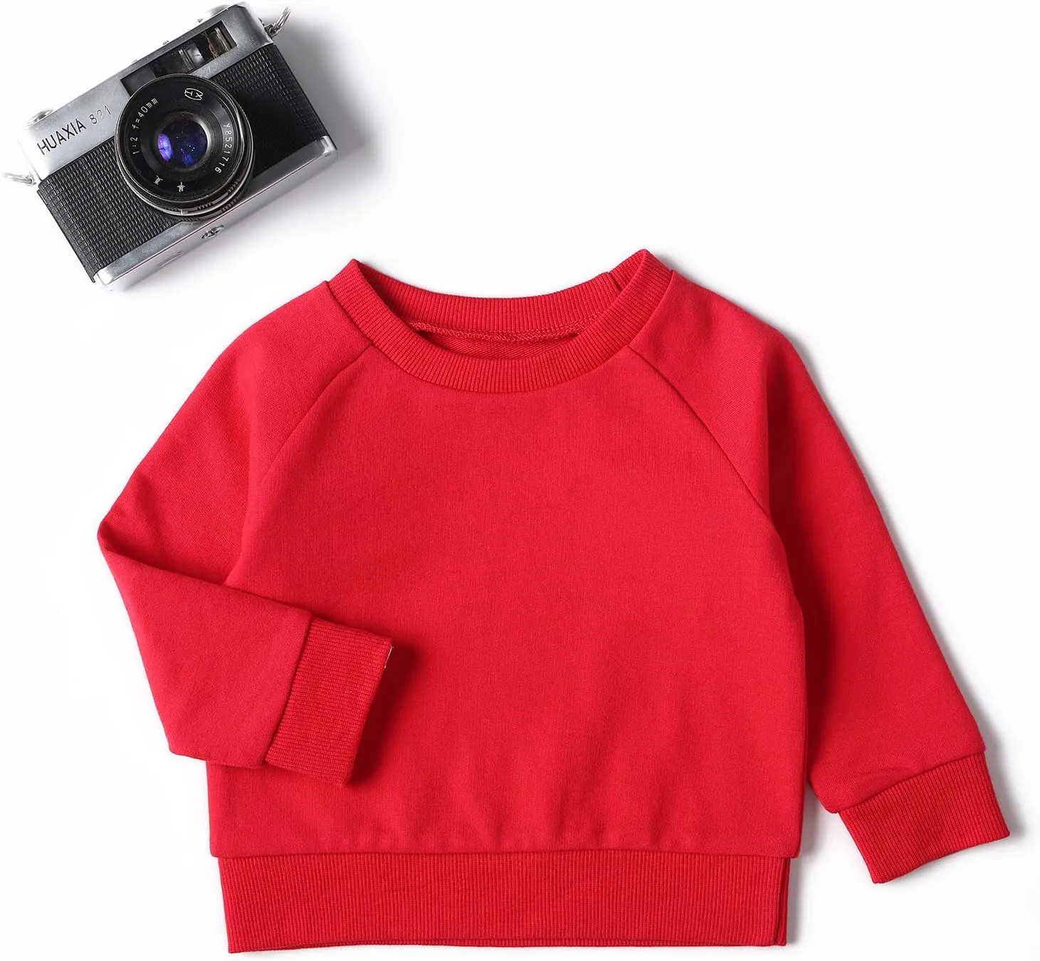 DEFAHN Toddler Baby Pullover Sweatshirt,Long Sleeve Infant Boy Girl Crewneck Active Tshirts 6 Month-3Y