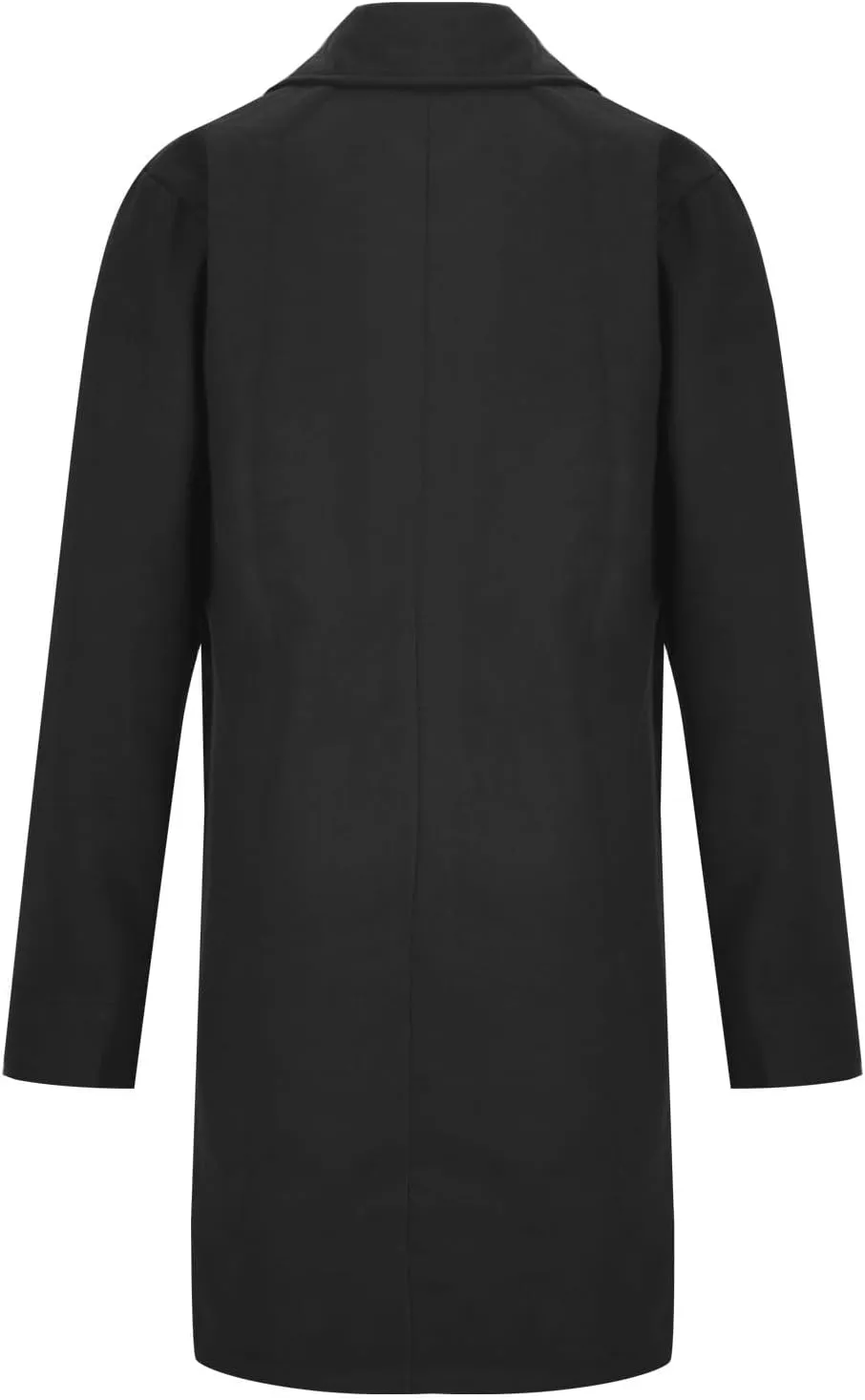 Dgoopd Trench Coat Men Stand Collar Wool Coat Double Breasted Pea Coat Notch Lapel Overcoat Long Winter Coat Casual Jacket
