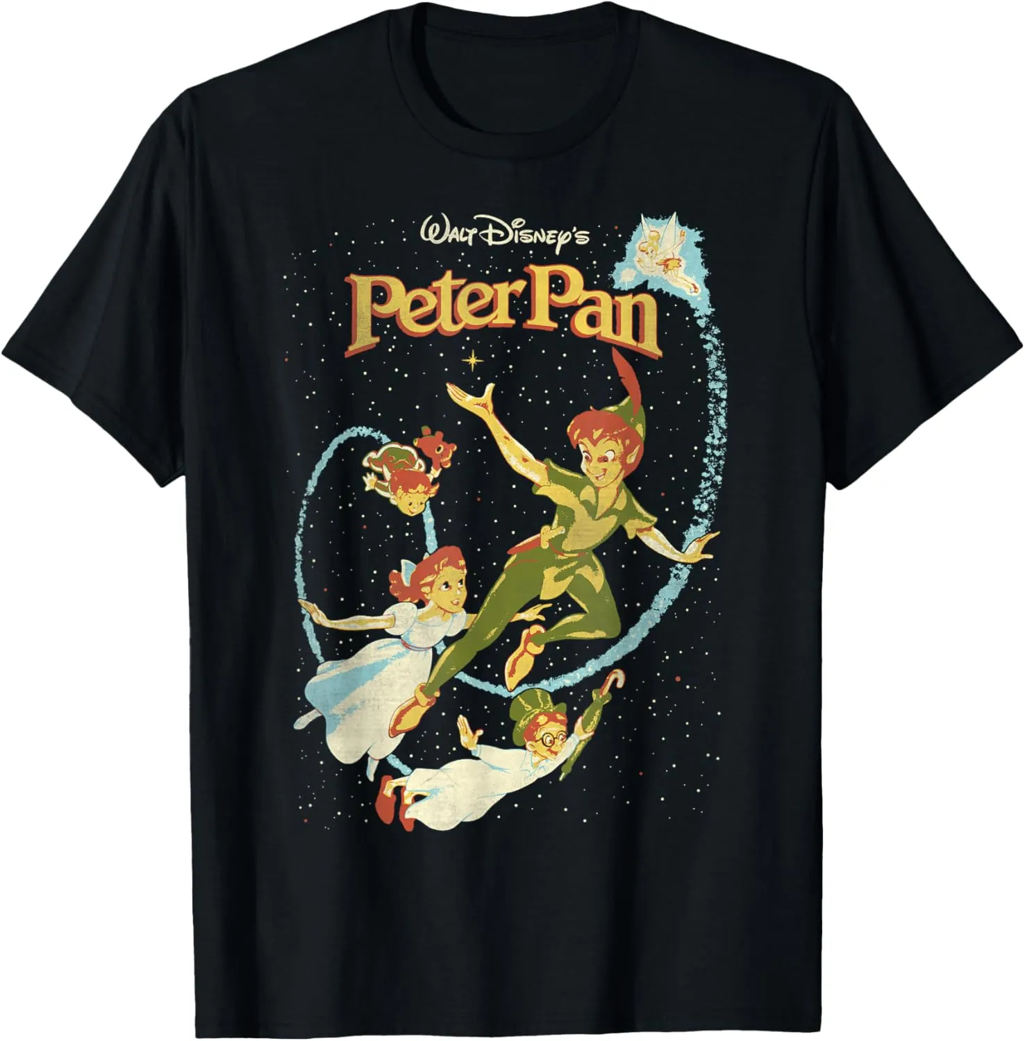 Disney Peter Pan Darling Flight Vintage Graphic T-Shirt T-Shirt