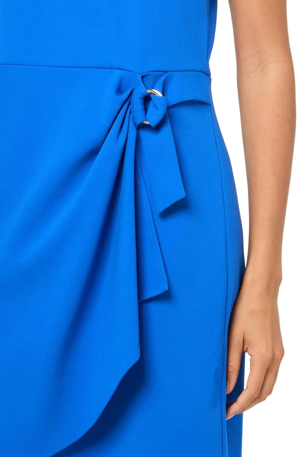 DKNY womens Sleeveless Halter Wrap Dress