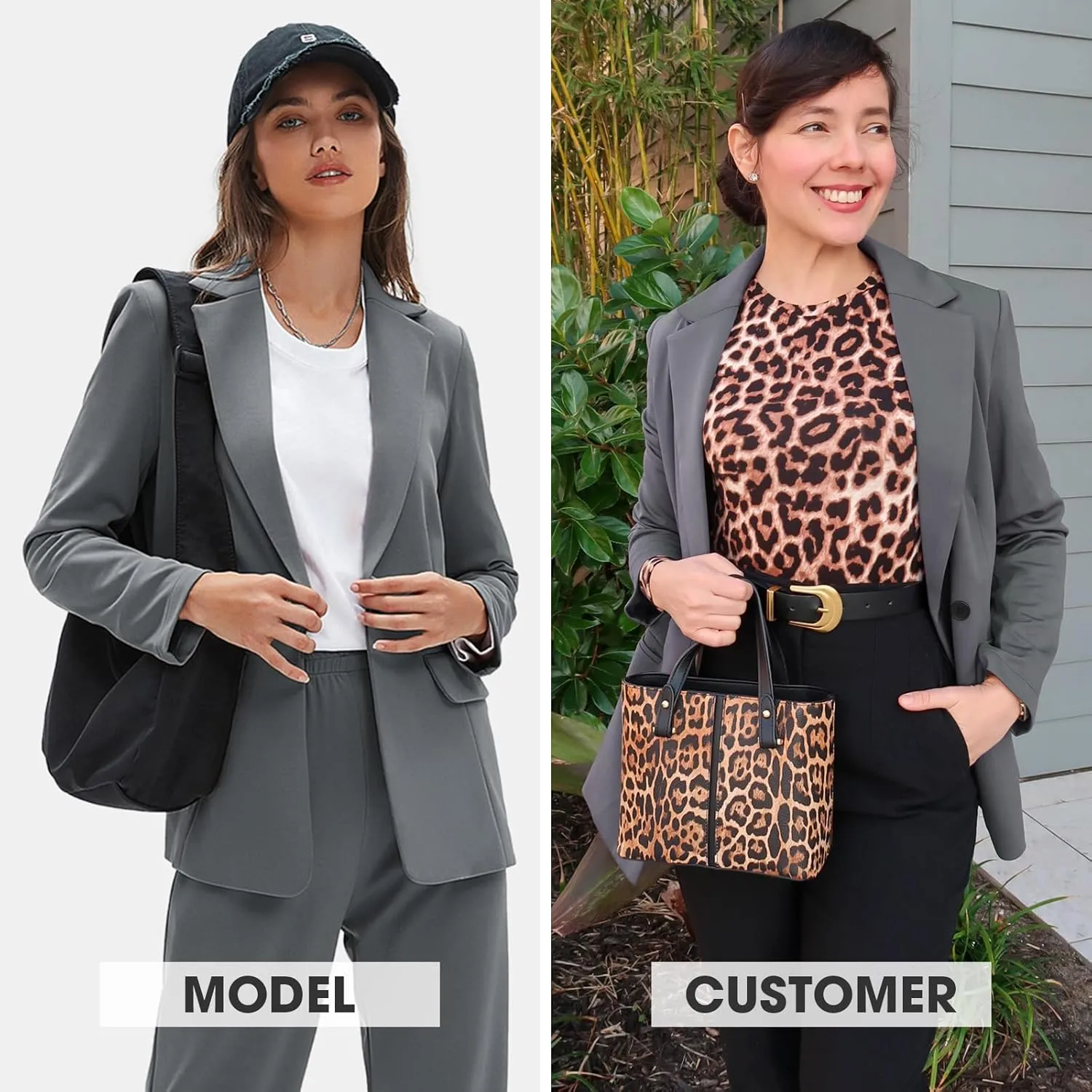 EXLURA Women's Business Casual Blazers Lightweight Long Sleeve Knit Lapel Loose Fit Work Office Suit Jackets with Pocket 2025