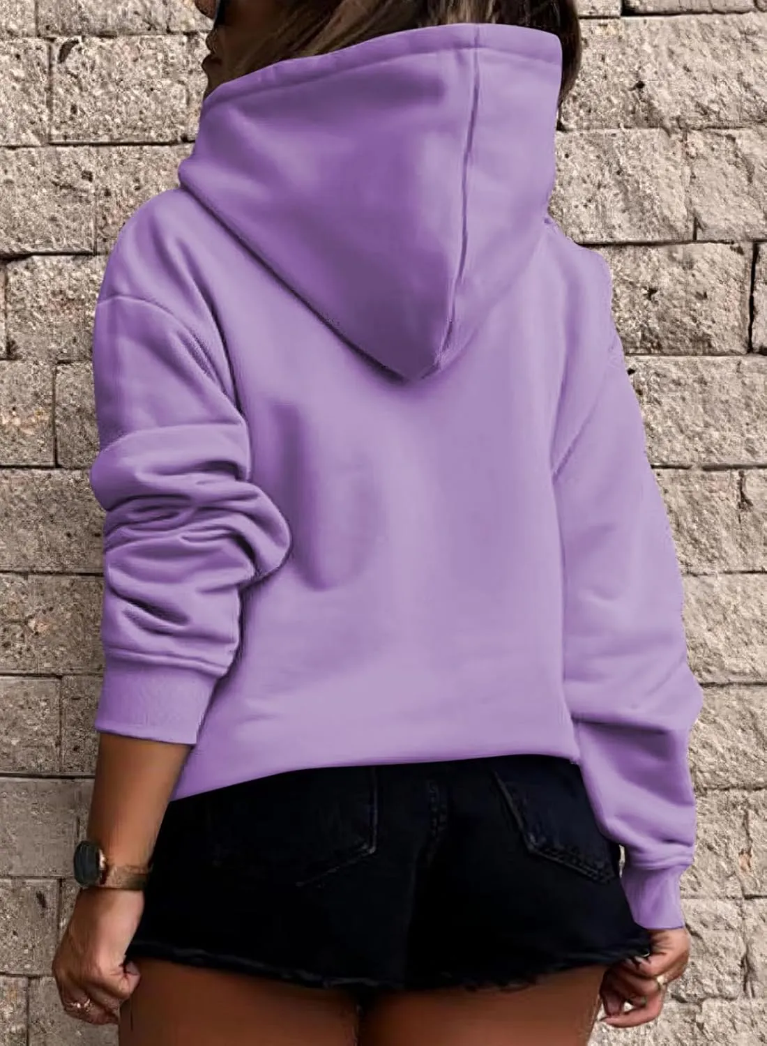 Eytino Plus Size Sweatshirt for Women Casual Long Sleeve Pullover Hooded Tops with Pockets Fall Outfits Clothes(1X-5X)