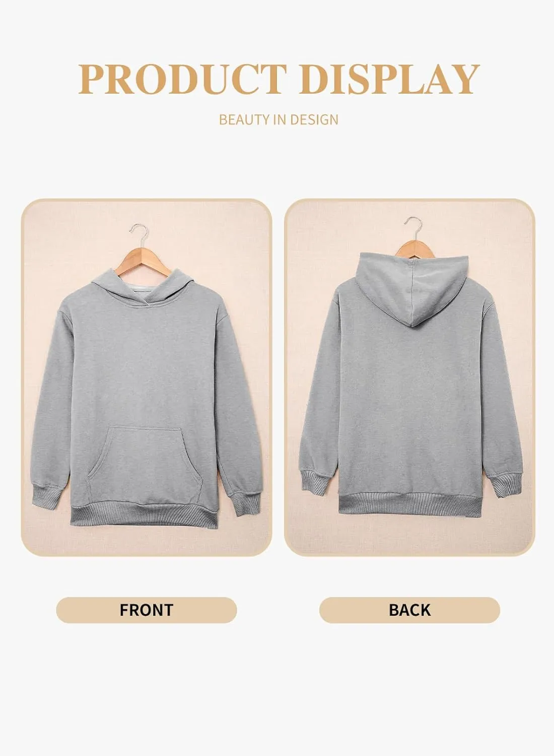 Eytino Plus Size Sweatshirt for Women Casual Long Sleeve Pullover Hooded Tops with Pockets Fall Outfits Clothes(1X-5X)