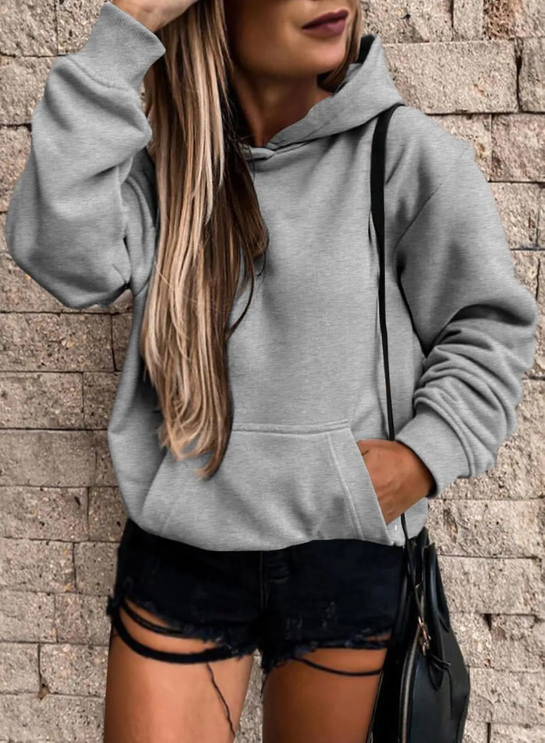 Eytino Plus Size Sweatshirt for Women Casual Long Sleeve Pullover Hooded Tops with Pockets Fall Outfits Clothes(1X-5X)