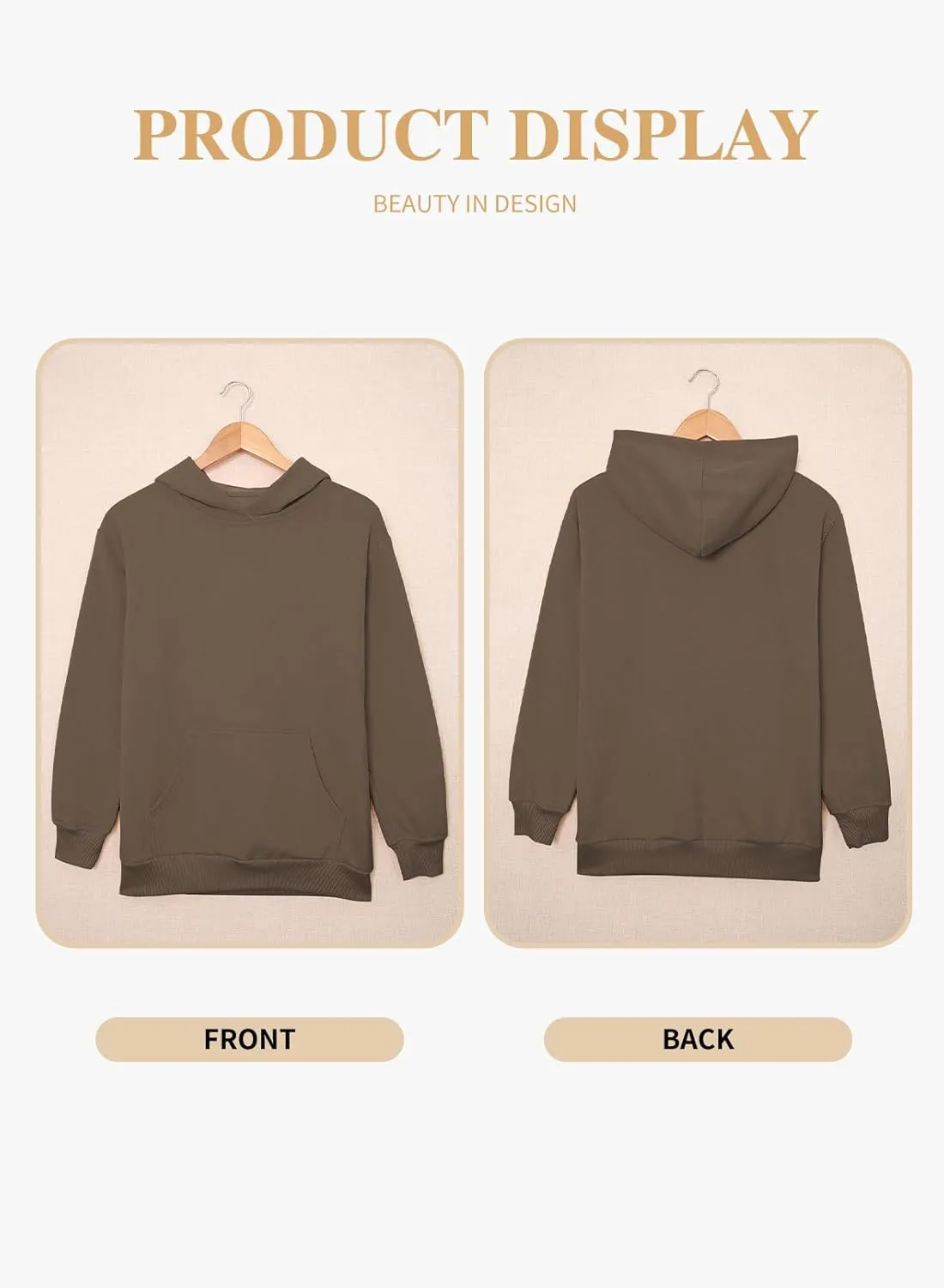 Eytino Plus Size Sweatshirt for Women Casual Long Sleeve Pullover Hooded Tops with Pockets Fall Outfits Clothes(1X-5X)